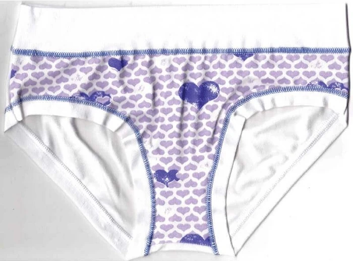 PANTY BIMBA STAMPATO ASSORTITO 3 COLORI