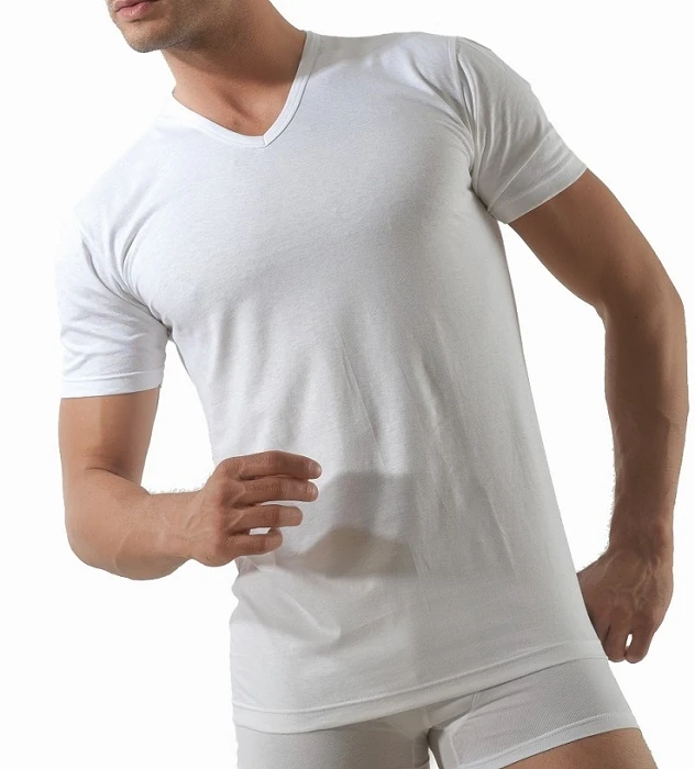 MAGLIA UOMO SINGOLO BIANCO TAG.M4 100% COTONE