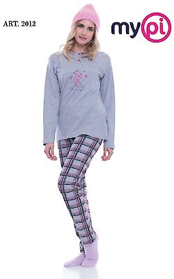 Foto di PIGIAMA DONNA MYPI 92% COTONE 8% POLIESTERE