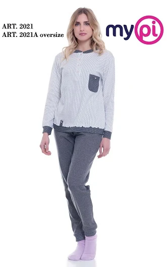 PIGIAMA DONNA OVER MYPI 100% COTONE