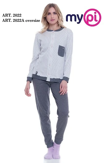 PIGIAMA DONNA APERTA MYPI 100% COTONE