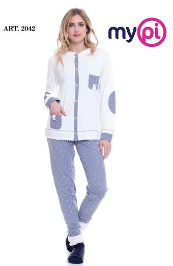 PIGIAMA DONNA APERTA MYPI 100% COTONE
