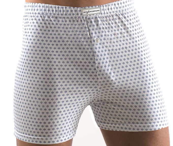BOXER UOMO SINGOLO BIANCO STAMPATO TAG.XXXL8 100% COTONE