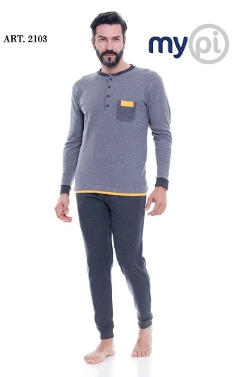 PIGIAMA UOMO MYPI 92% COTONE 8% POLIESTERE