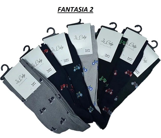 CALZA UOMO CORTA IN COT. MODA CF 3PZ
