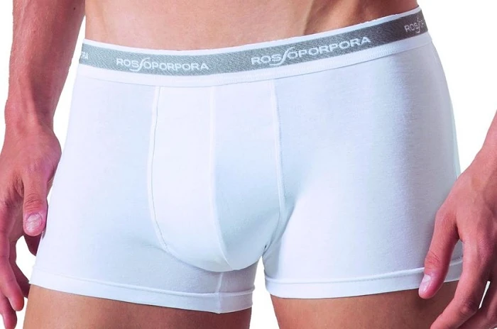 BOXER UOMO SINGOLO BIANCO TAG.M4 90% COTONE 10% ELASTAN