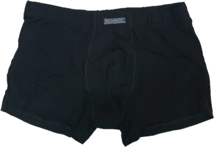 BOXER UOMO SINGOLO NERO TAG.M4 90% COTONE 10% ELASTAN
