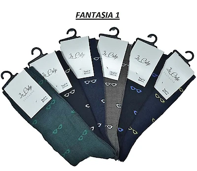 Foto di CALZA UOMO LUN. IN COT. MODA CF 3PZ