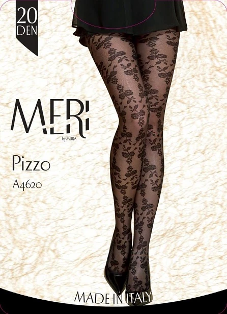CALZA COLLANT PIZZO NERO TAG.1-2