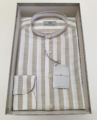 Foto di CAMICIA UOMO ART.GIG MOD.COREANA BEIGE MIS.37-44