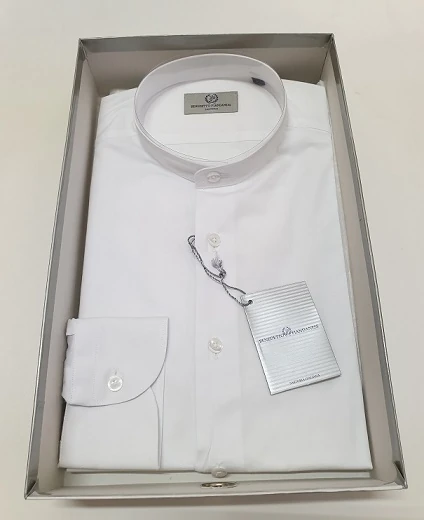 CAMICIA UOMO ART.POP MOD.COREANA BIANCO MIS.37-47