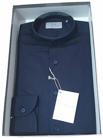CAMICIA UOMO ART.POP MOD.COREANA BLU MIS.37-47