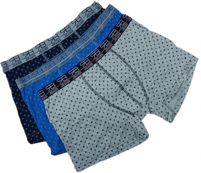 BOXER UOMO ASSORTITO 65% COT. 5% ELAS. 30% POLIES.