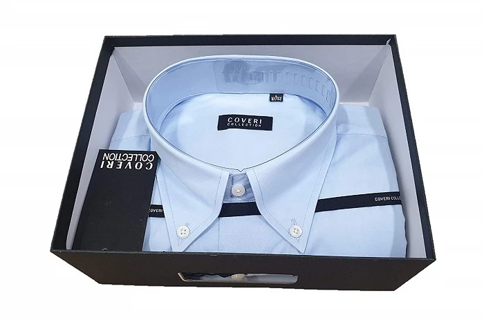 CAMICIA UOMO MAN.LUN. COVERI COL. BOT.DOWN CIE.TAG.M