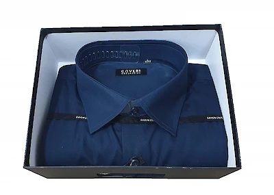Foto di CAMICIA UOMO MAN.LUN. COVERI COL. COLLO CLAS.BLU.TAG.XL