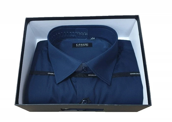 CAMICIA UOMO MAN.LUN. COVERI COL. COLLO CLAS.BLU.TAG.XL