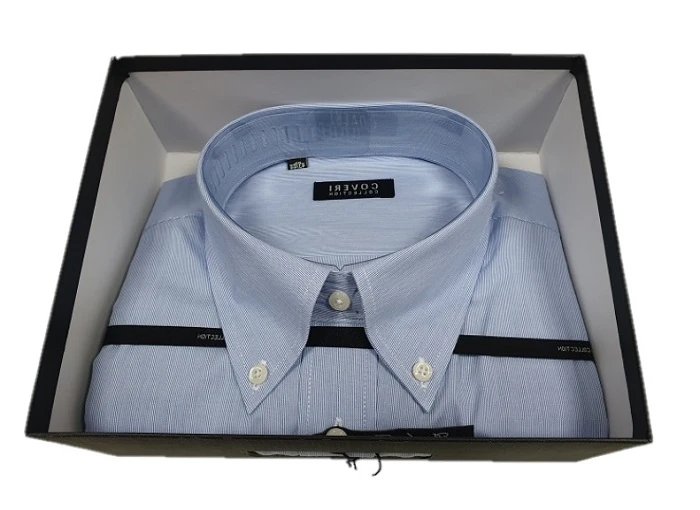 CAMICIA UOMO MAN.LUN. COVERI COL. BOT.DOWN F.4 TAG.XL
