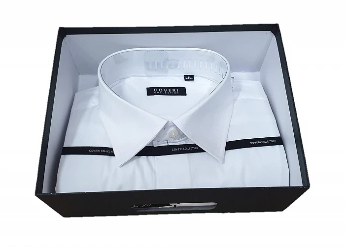 CAMICIA UOMO MAN.LUN. COVERI COL. COLLO CLAS.BIA.TAG.XL