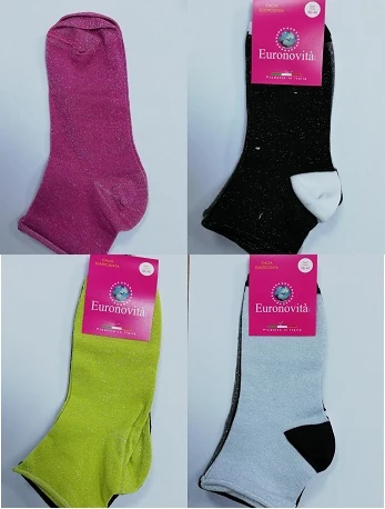 CALZA CICLISTA DONNA COTONE T.U.COLORI