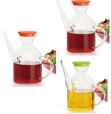 Foto di OLIERA/ACETIERA VETRO C/TAPPO SILICONE 550ML