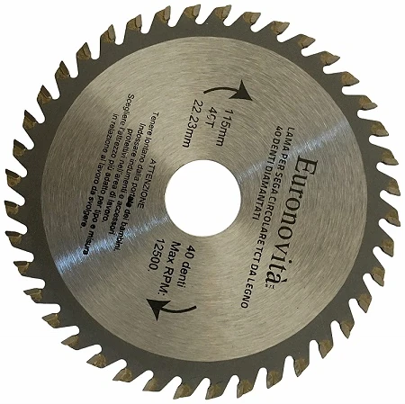 LAMA PER SEGA CIRC.TCT DA LEGNO 40 DENTI DIAMANTATI