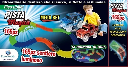 GIOCO PISTA 165PZ FLUORESCENTE