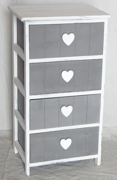 MOBILE CASSETTIERA IN LEGNO CON 4 CASSETTI 40X29X73CM