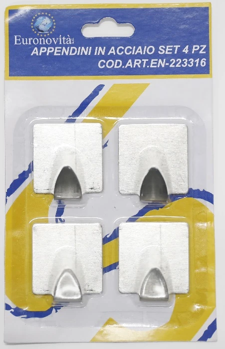 APPENDINI IN ACCIAIO SET 4 PZ