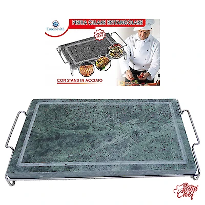 Foto di PIETRA OLLARE CON STAND 19X37X1,5CM