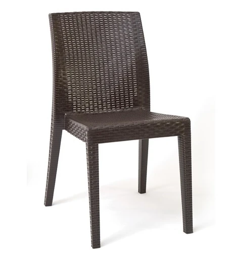 RATTAN SEDIA SIENA S/BRACCIOLI MARRONE