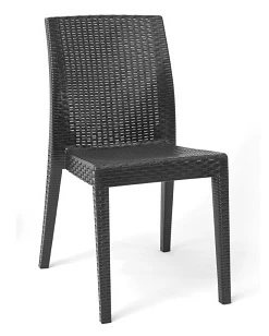 Foto di RATTAN SEDIA SIENA S/BRACCIOLI ANTRACITE