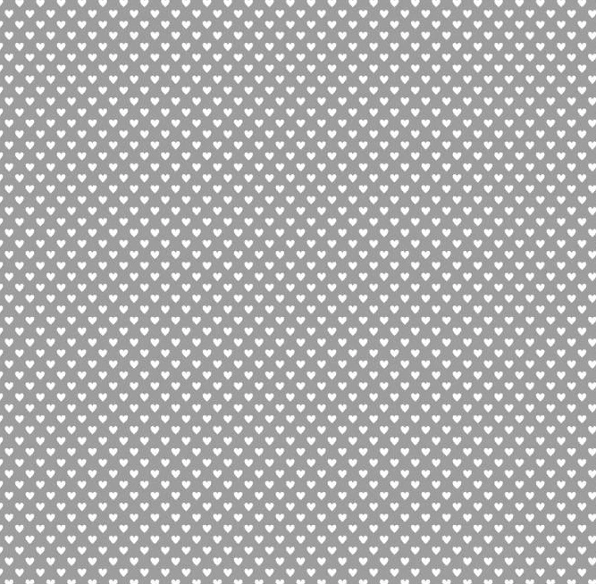 TESSUTO POLICOTONE H.140CM 140GSM CUORI GRIGIO