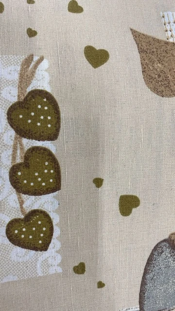TESSUTO POLICOTONE H.280CM 140GSM SHABBY CUORE MARRONE