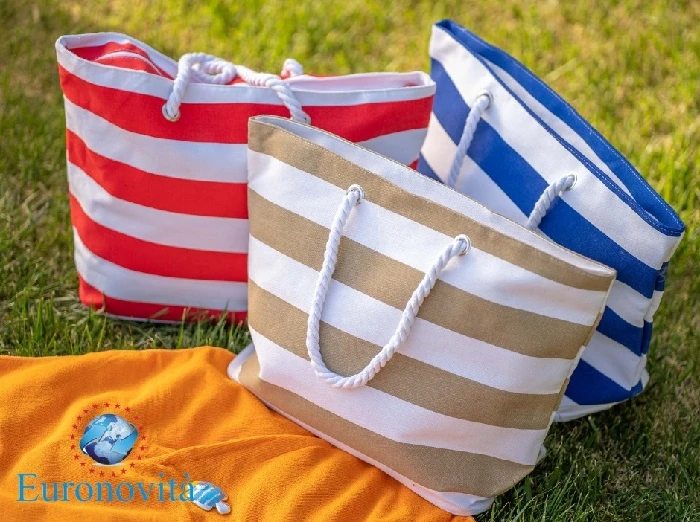 BORSA TERMICA IN COTONE MANICI CORDA 51X16,6X35