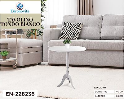 Foto di TAVOLINO SINGOLO BIANCO