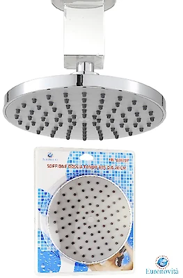 Foto di SOFFIONE DOCCIA TONDO ABS DIAM.20 CM SILVER