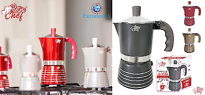 Foto di CAFFETTIERA COLORATA  1 TZ LINEA PIETRA CHEF