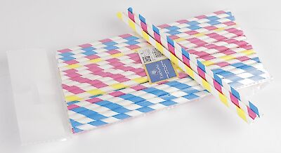 Foto di CANNUCCE CARTA CF.25 PZ. A STRISCE