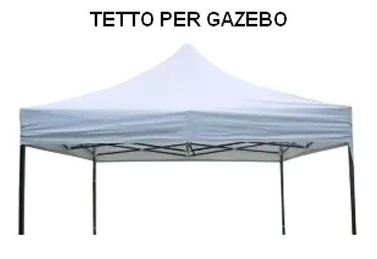 Foto di TETTO GAZEBO BIANCO ECO MT.3X4.5