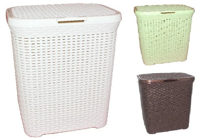 CESTA PORTA BIANCHERIA RATTAN 48LT 43,5X35,7X50CM