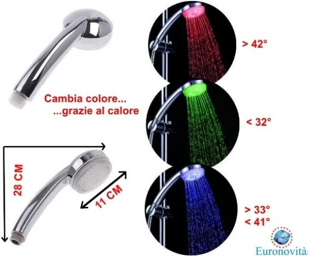 MANICO DOCCINO MULTICOLORE