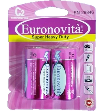 Foto di BATTERIE MEZZA TORCIA ZINCO CARBONE SET2PZ