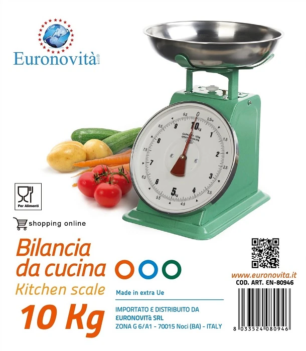 BILANCIA COLORATA 10KG COL.ASS.TI