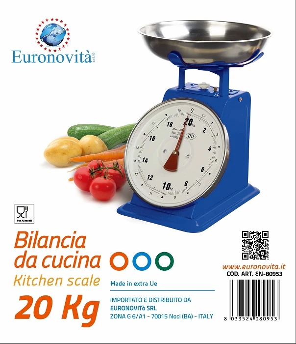 BILANCIA COLORATA 20KG COL.ASS.TI