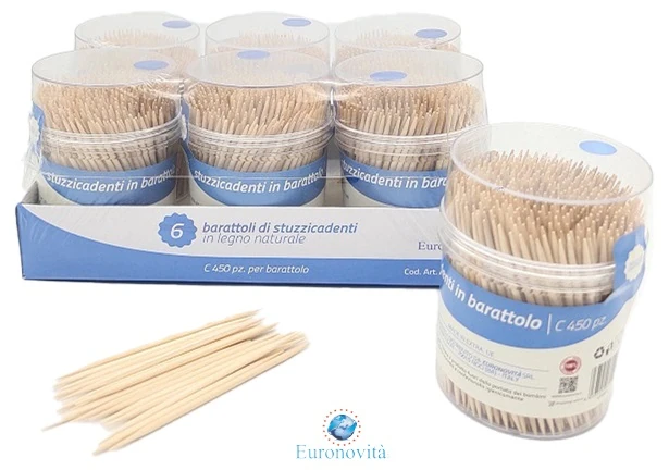 STUZZICADENTI 450PZ IN BARATTOLO