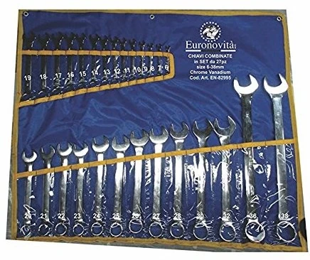 CHIAVI COMB. SET 27PZ LUCIDE 6-38MM C/FODERO