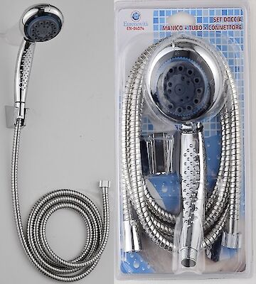 Foto di MANICO DOCCIA +TUBO+VALVOLA SET 3 PZ