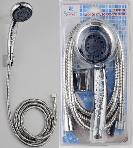 MANICO DOCCIA +TUBO+VALVOLA SET 3 PZ