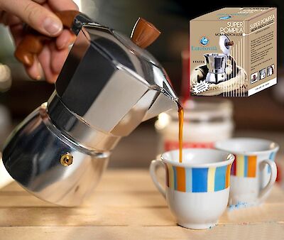Foto di CAFFETTIERA RADICA LUSSO 3TZ MAN. NOCE
