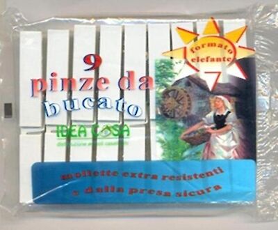 Foto di PINZE DA BUCATO PLASTICA SET 9PZ